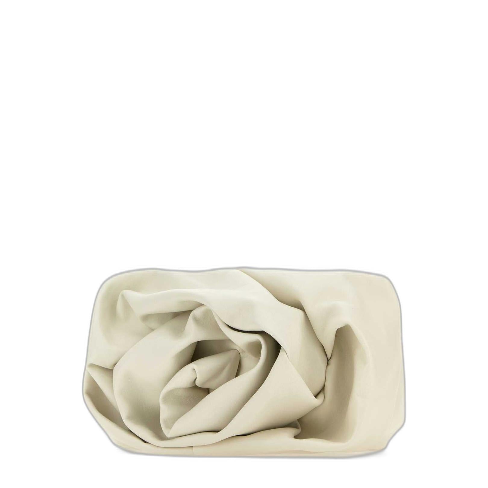 Medium Nappa Leather Clutch - Ivory - Image 9