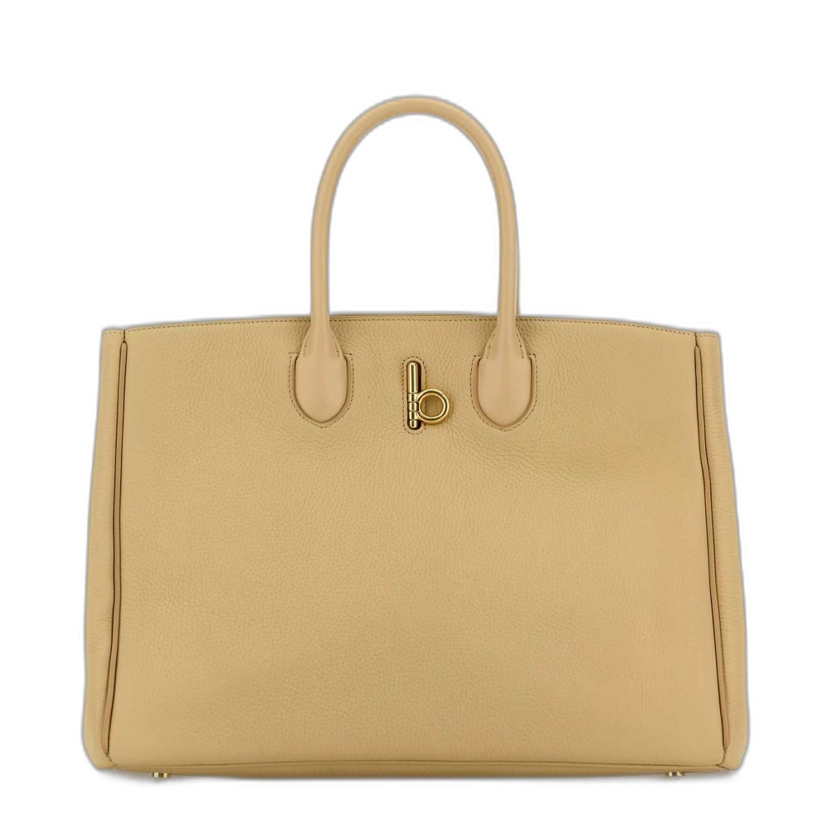 Sand Leather Medium Rocking Horse Handbag - Image 1