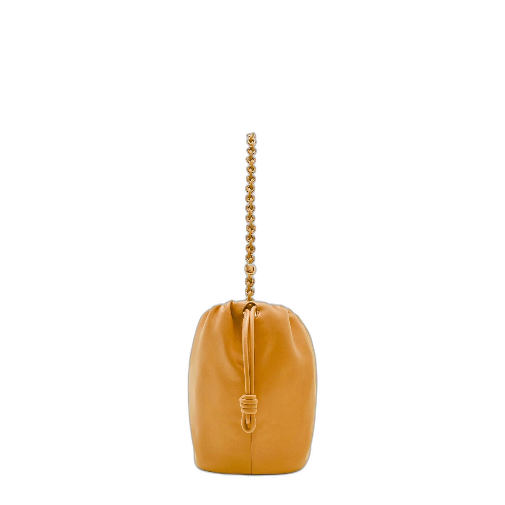 Flamenco Purse Nappa Lambskin Bucket Bags - Yellow - Image 2