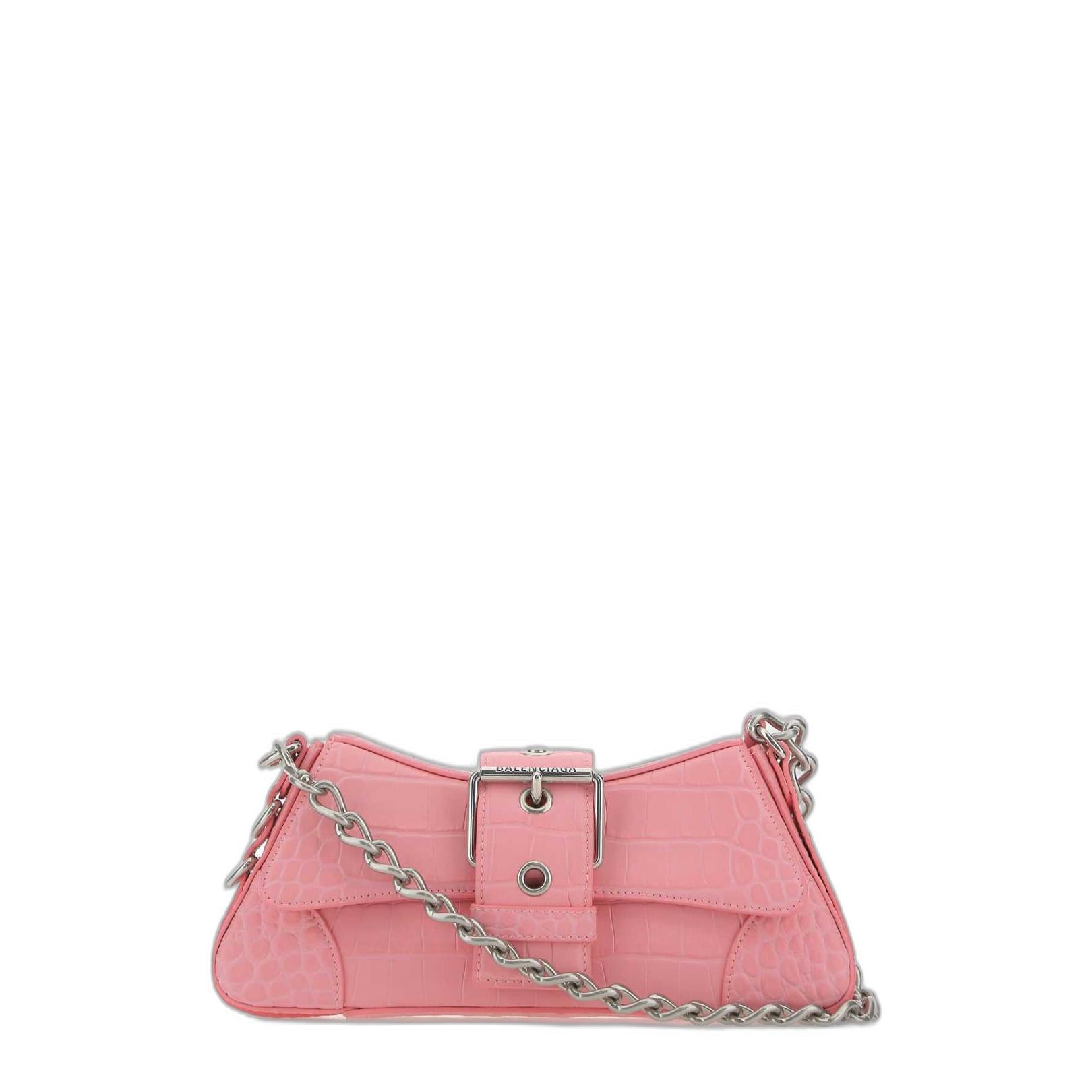 Lindsay Bag With Shoulder Strap In Pink Calfskin - Image 1