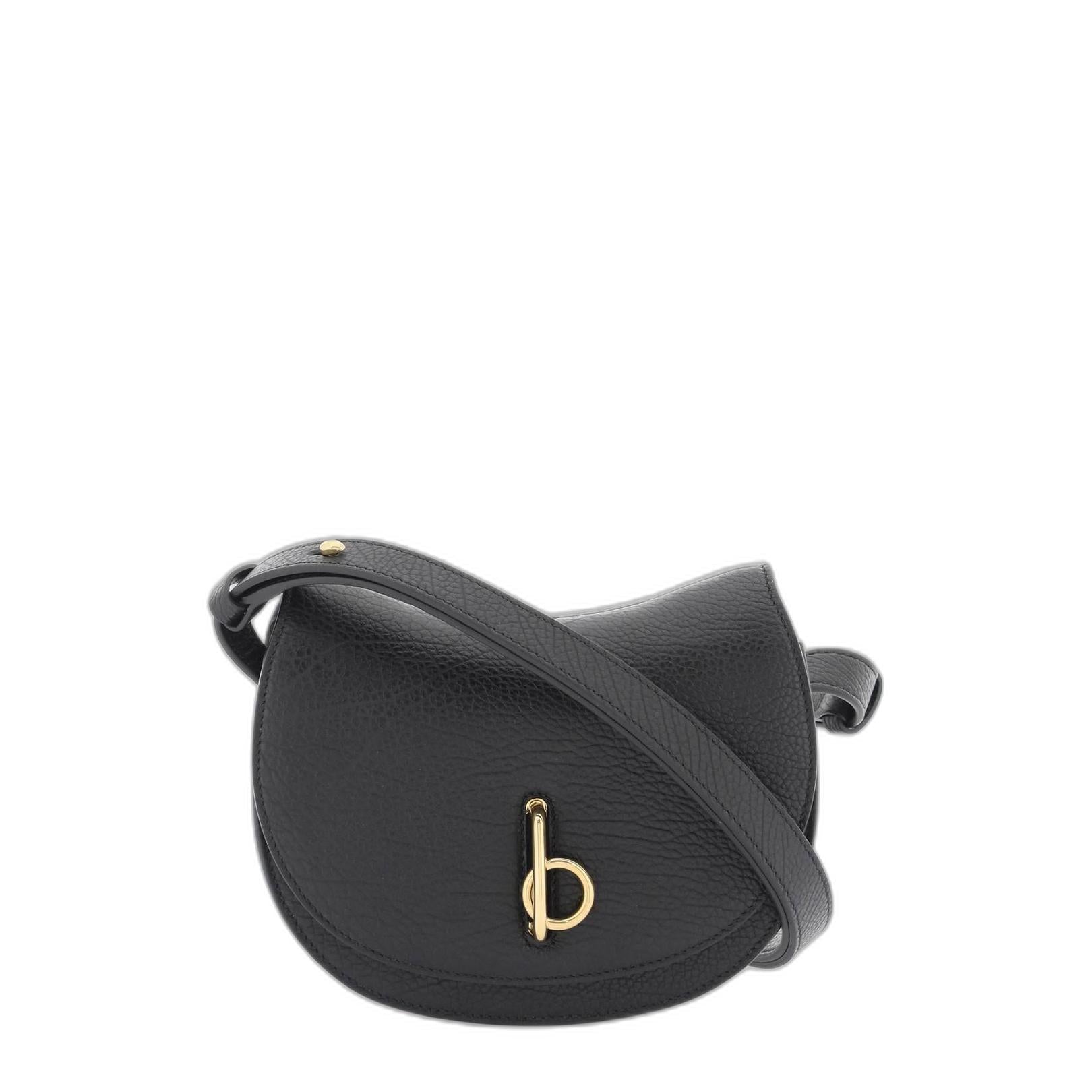 Rocking Horse Mini Lambskin & Calf Leather Crossbody Bag - Black - Image 1
