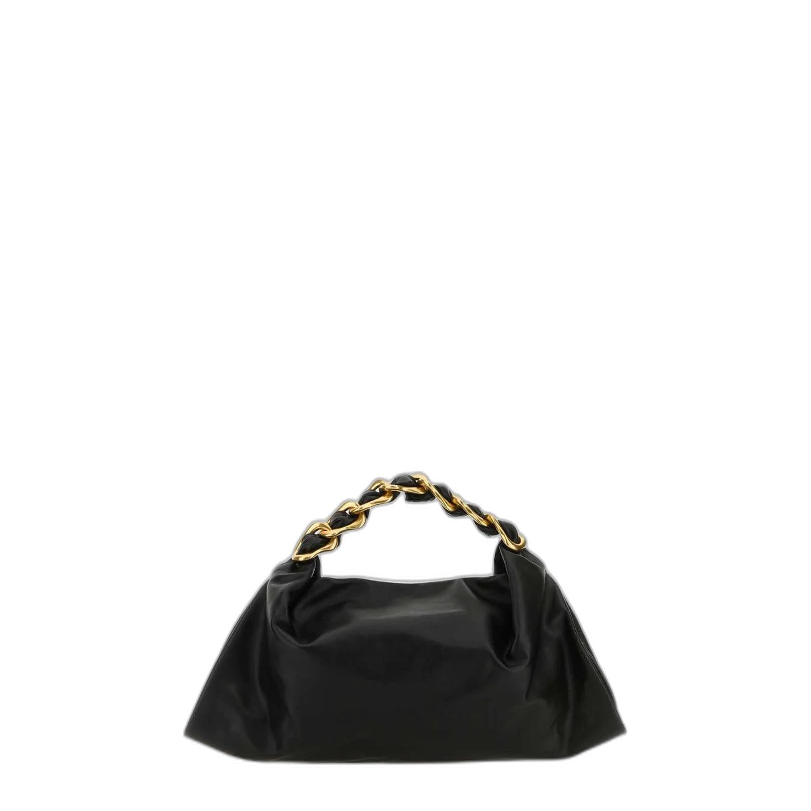 Burberry Black Leather Medium Swan Handbag - Image 1