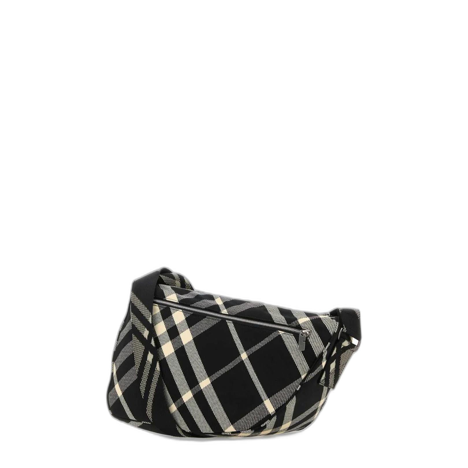 Burberry Embroidered Fabric Shield Crossbody Bag - Image 2