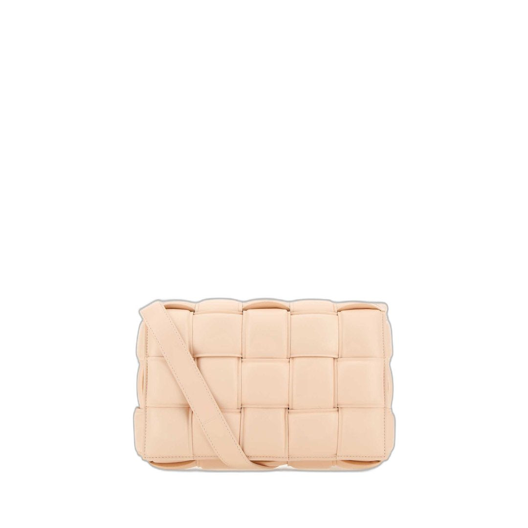 Padded Cassette Crossbody Bag In Blush Melon - Image 1