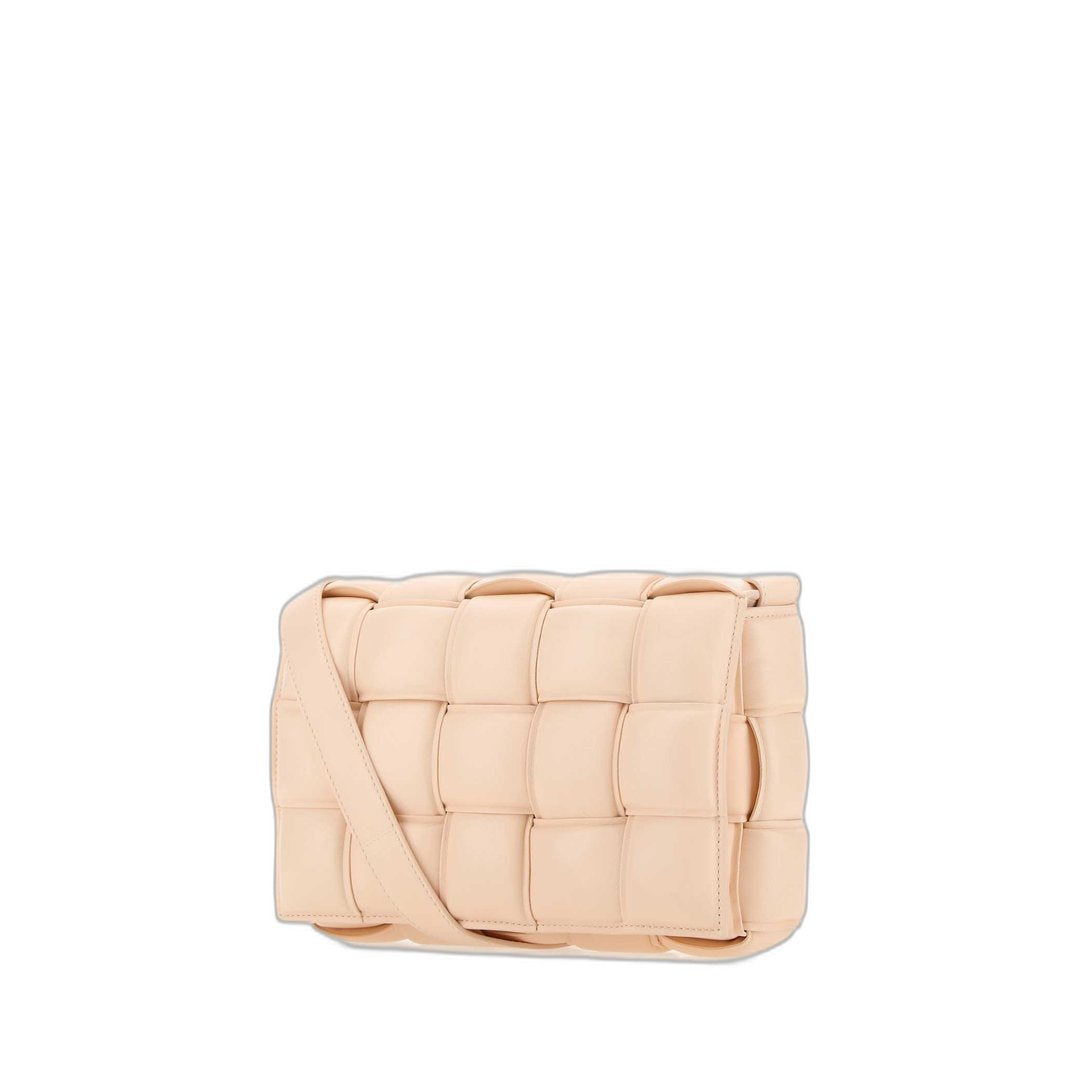 Padded Cassette Crossbody Bag In Blush Melon - Image 2