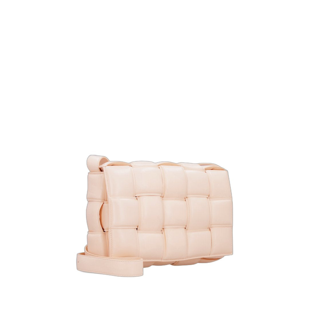 Padded Cassette Crossbody Bag In Blush Melon - Image 5