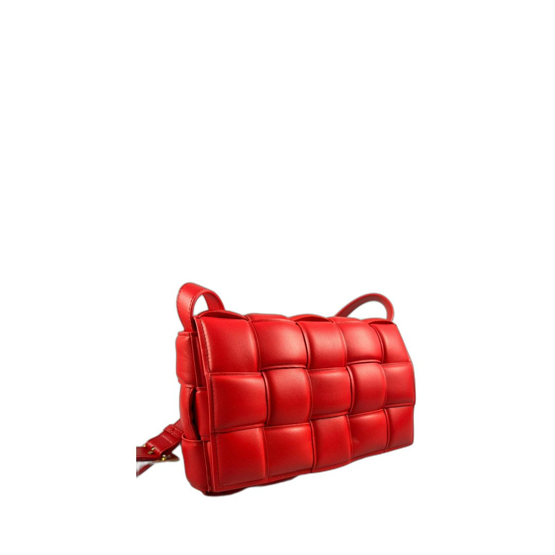 Padded Cassette Crossbody Bag In Fuchsia - Image 2