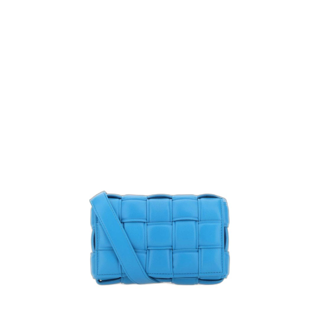 Small Cassette Shoulder Bag In Teal Pool & Gold - Image 1