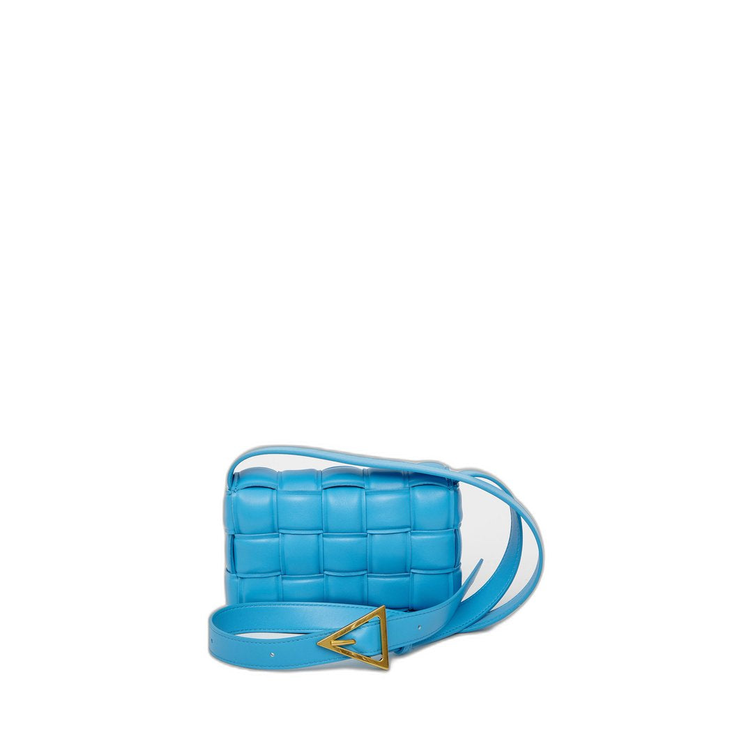 Small Cassette Shoulder Bag In Teal Pool & Gold - Image 4