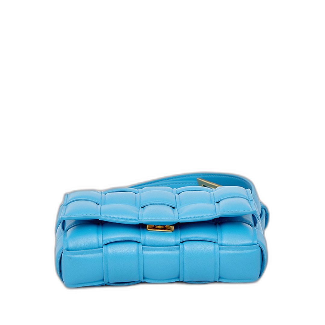 Small Cassette Shoulder Bag In Teal Pool & Gold - Image 5