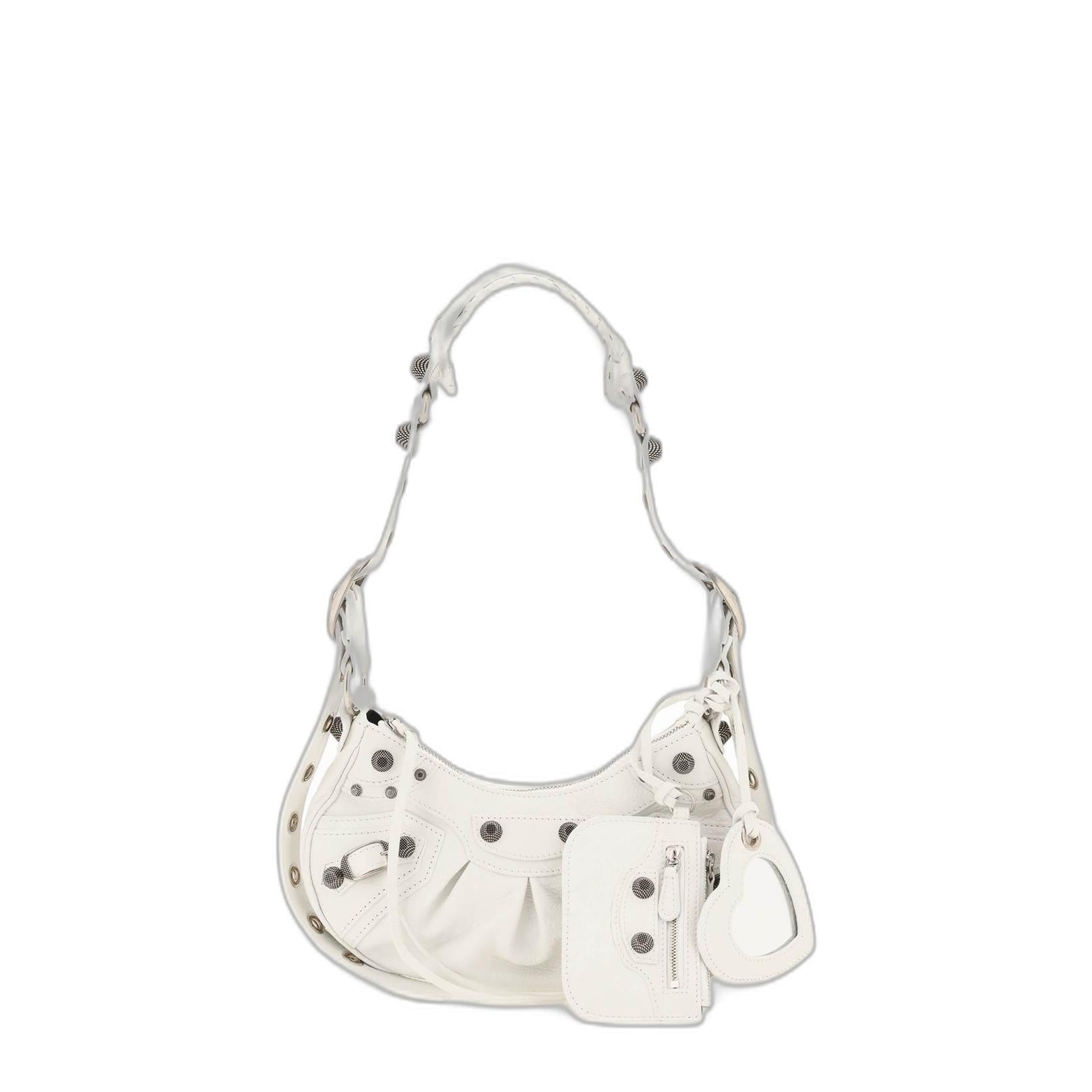 Le Cagole Xs Shoulder Bag in White - Image 1