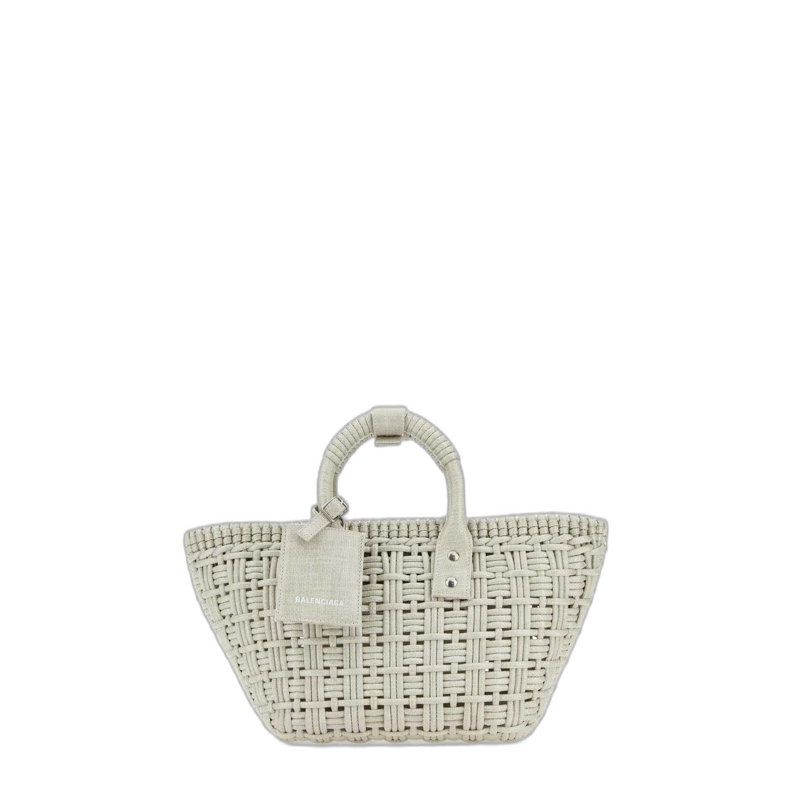 Bistro XS Cotton Tote - Sand Raffia - Image 1