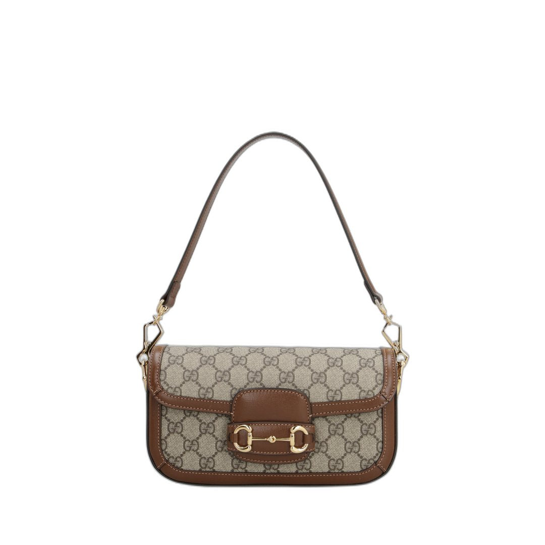 Horsebit 1955 Shoulder Bag Beige Ebony - Image 3