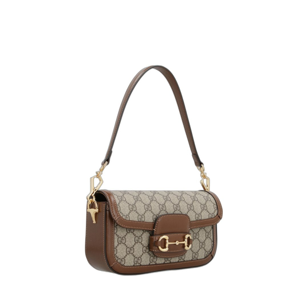 Horsebit 1955 Shoulder Bag Beige Ebony - Image 2