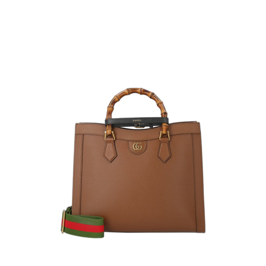 Diana Medium Leather Tote Bag - Image 2