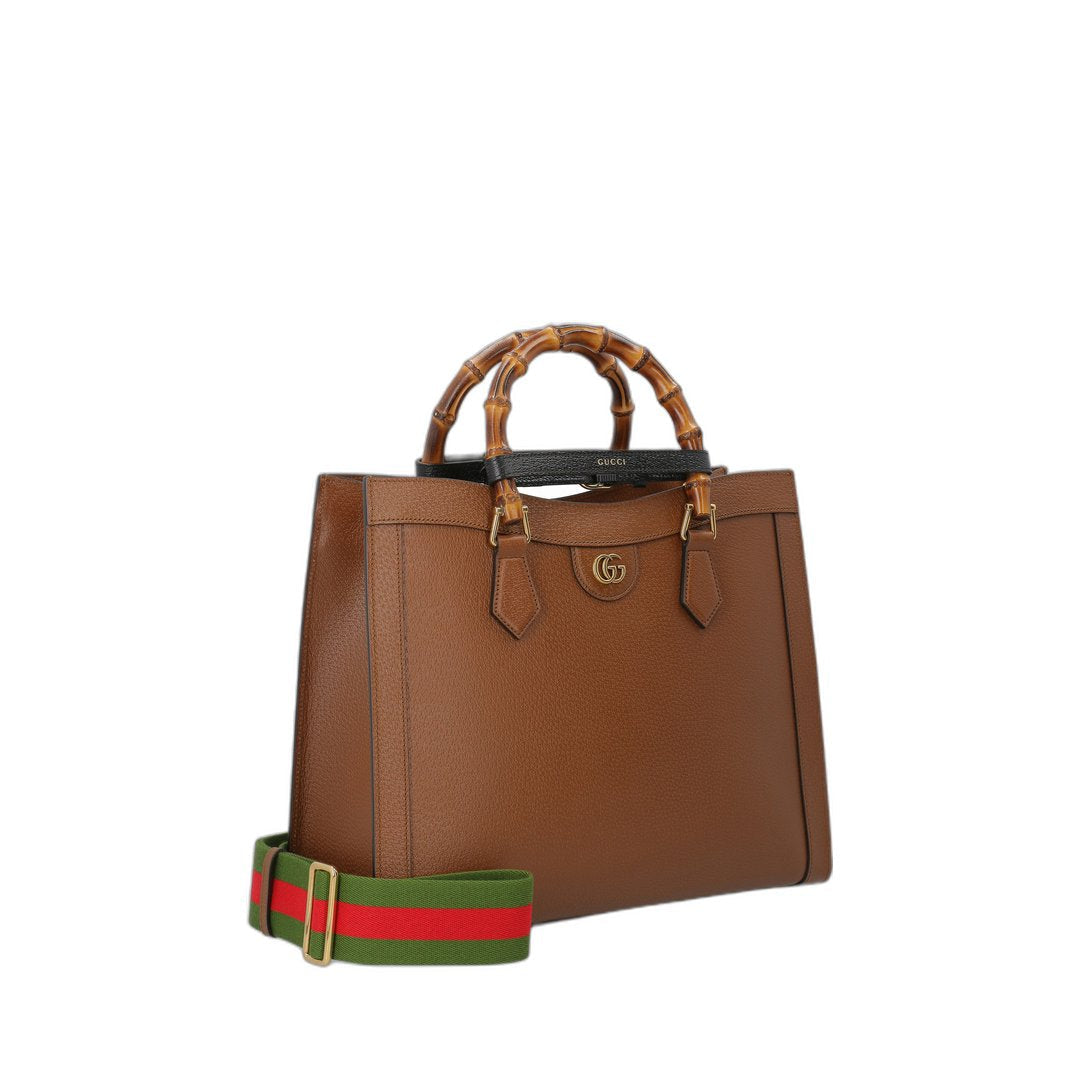 Diana Medium Leather Tote Bag - Image 3