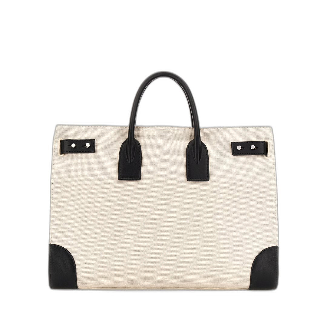 Sac De Jour Thin Large In Canvas And Leather - Image 1