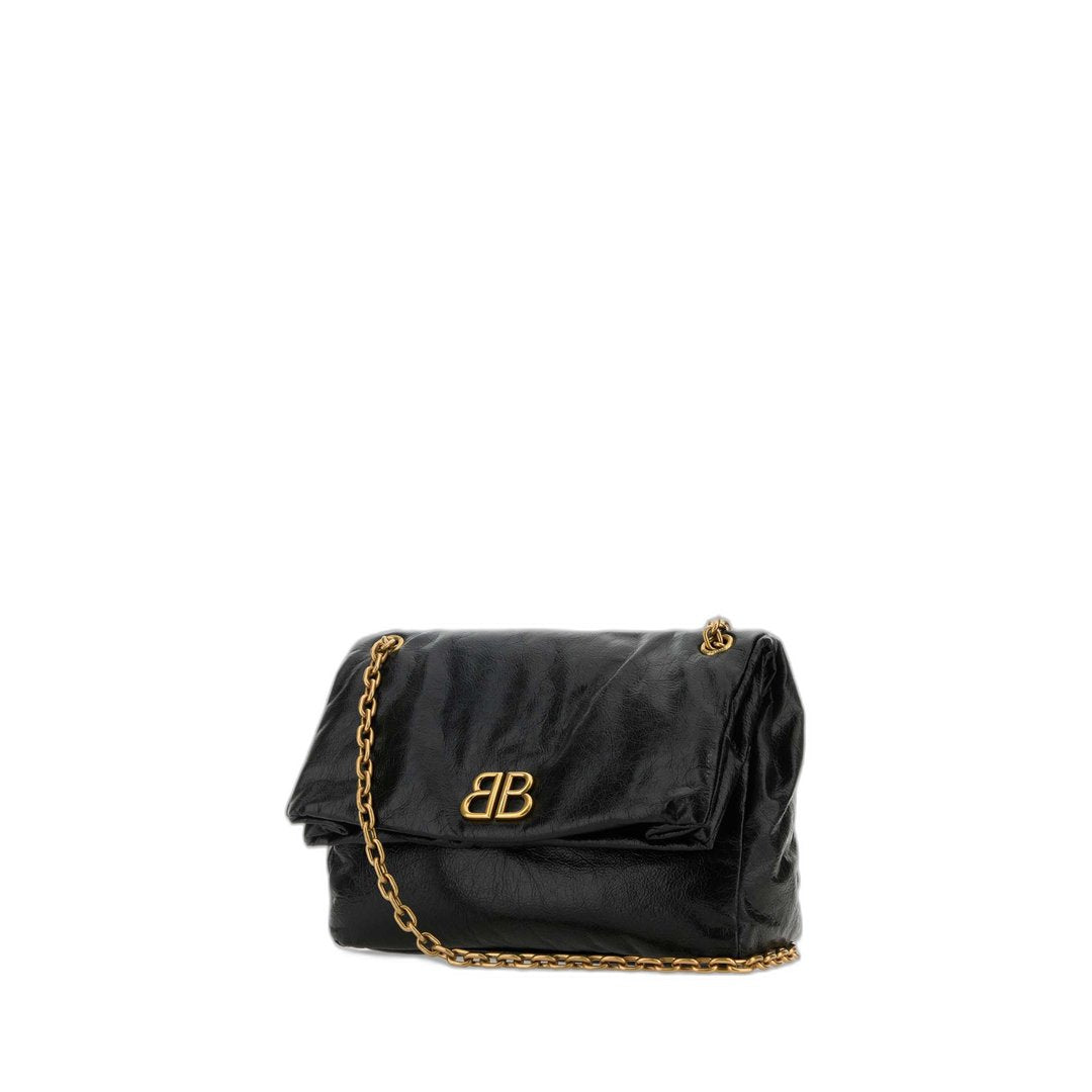 Monaco Medium Chain Bag In Black - Image 2