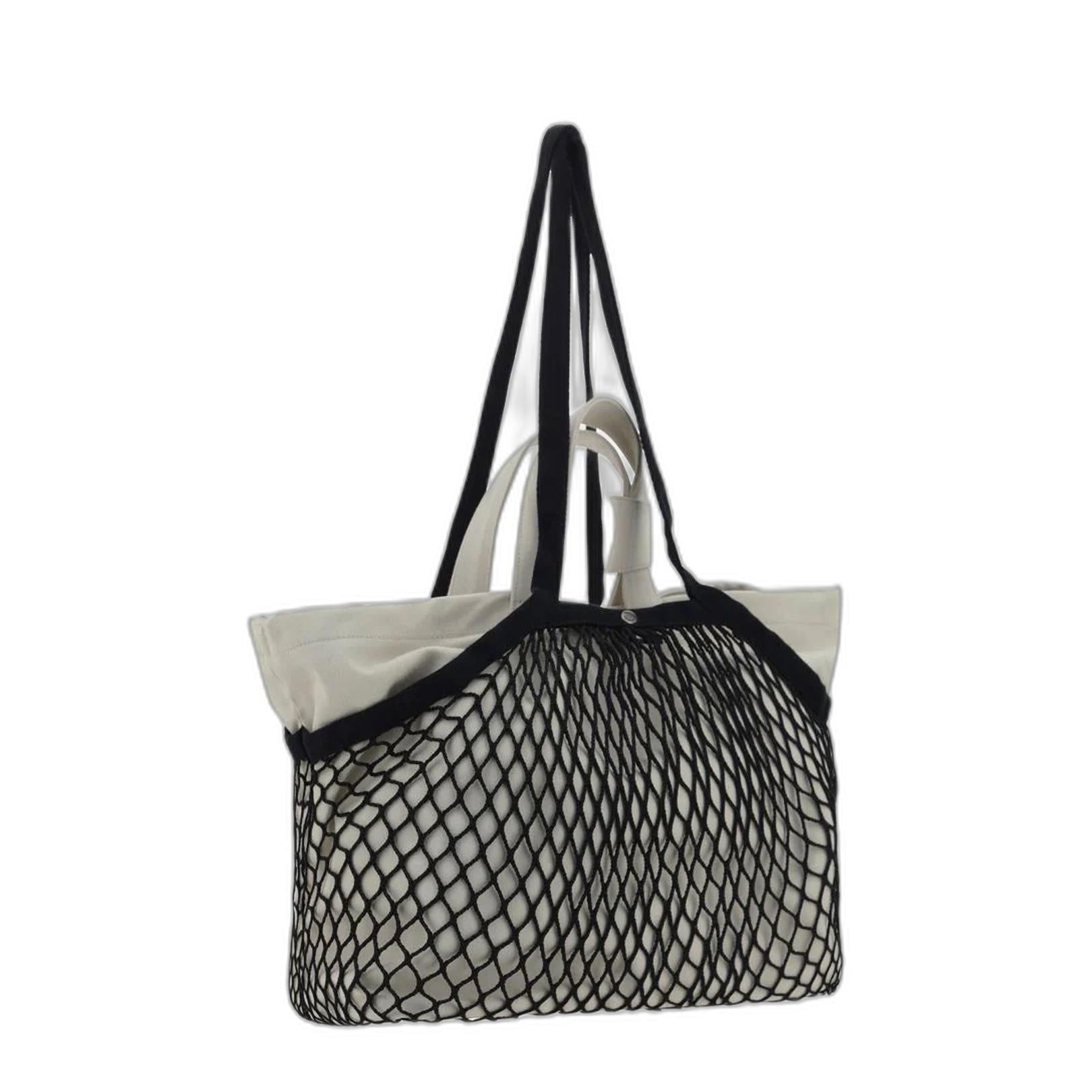 24/7 Medium Canvas Tote - Beige Black - Image 3