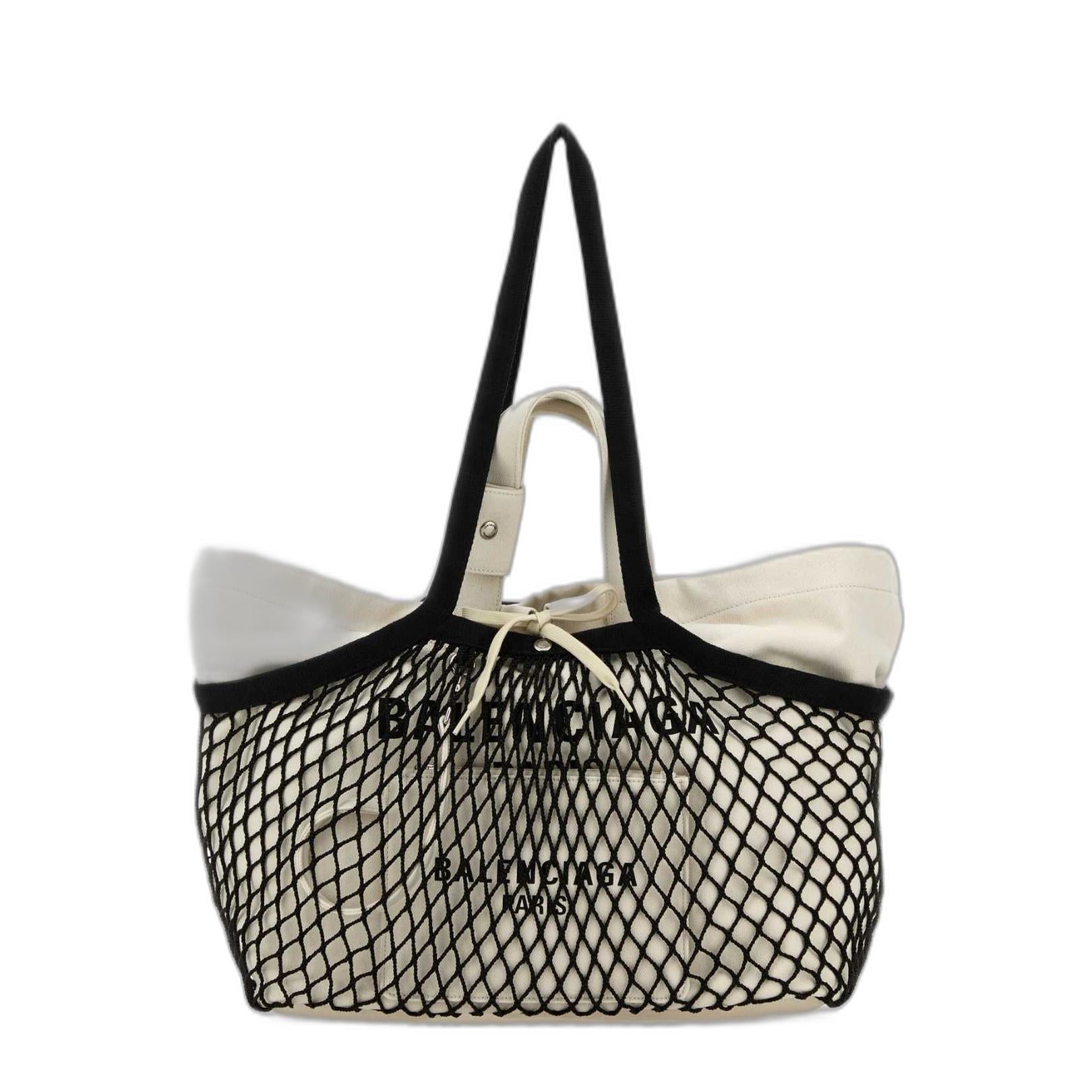 24/7 Medium Canvas Tote - Beige Black - Image 1