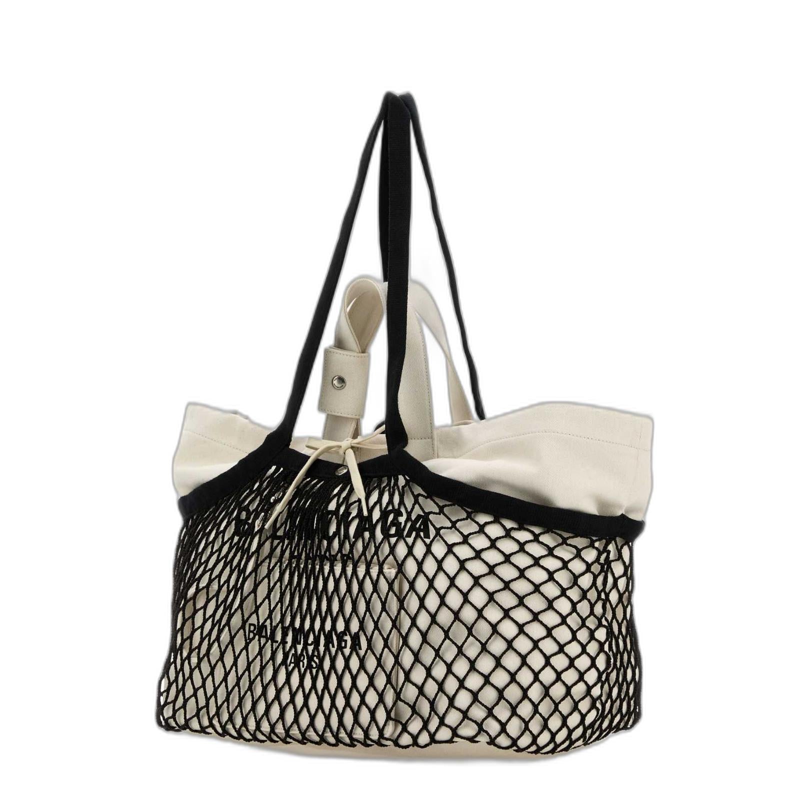 24/7 Medium Canvas Tote - Beige Black - Image 4