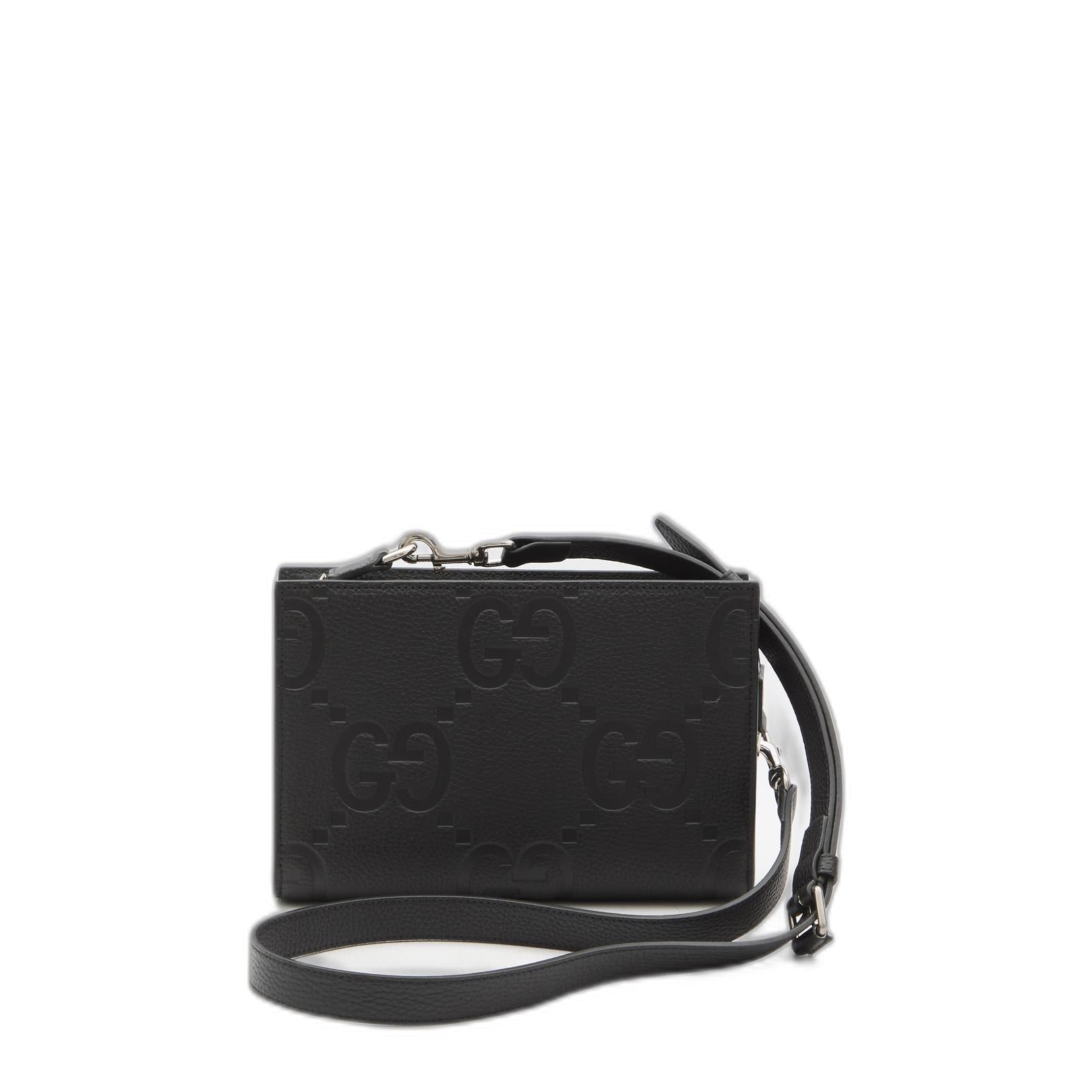 GG Jumbo Small Leather Bag - Black - Image 1