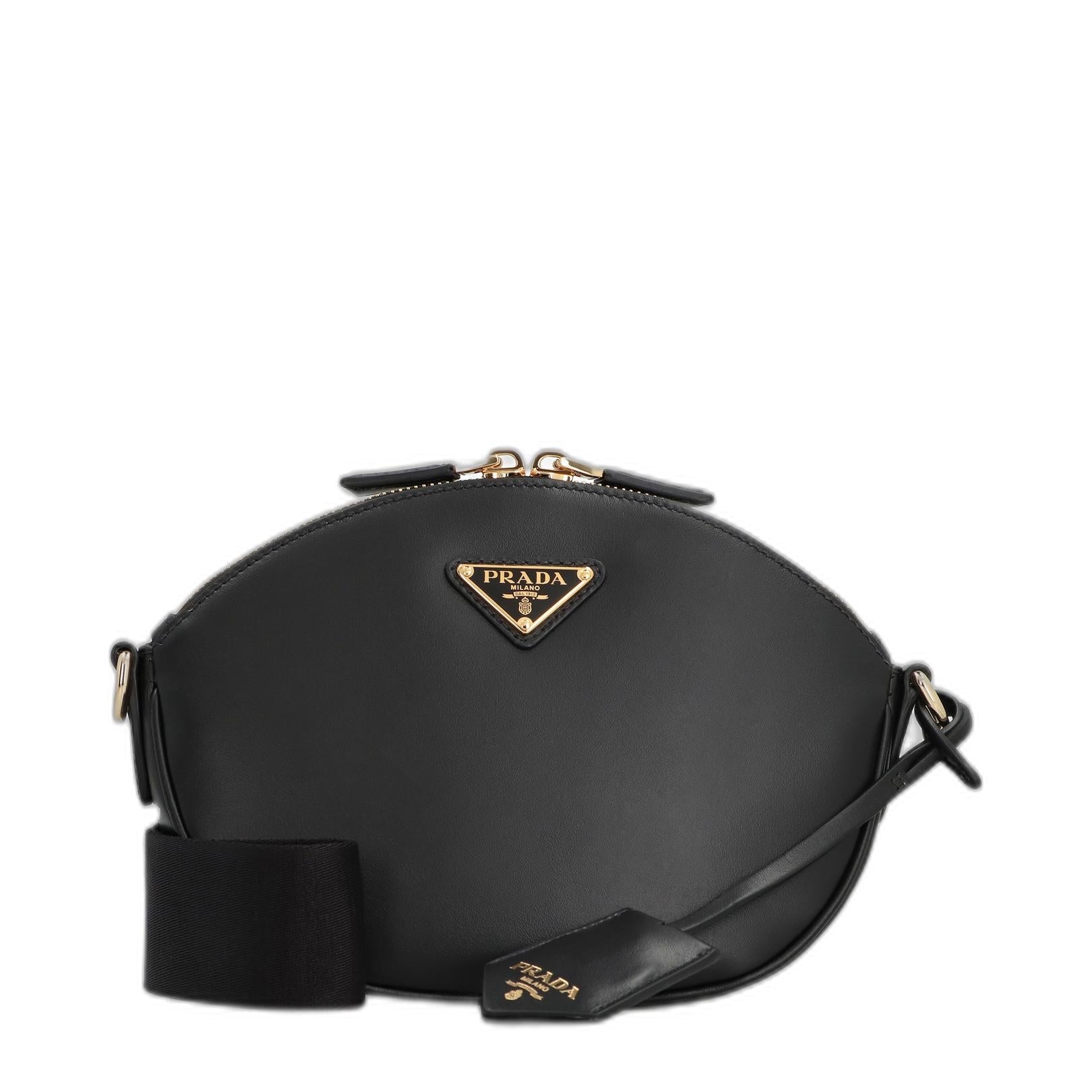 Triangle-Logo Zipped Crossbody Bag - Image 3