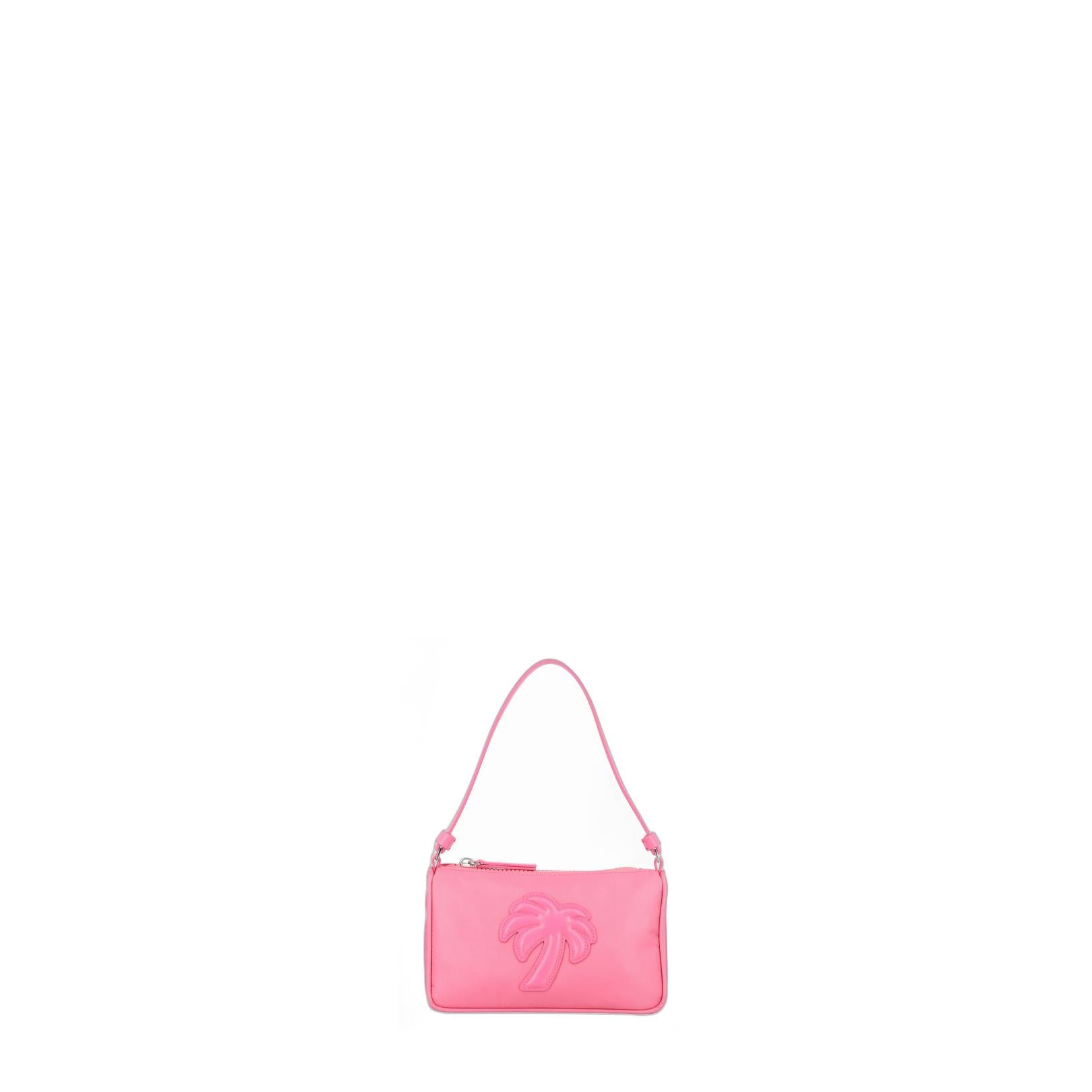 Big Palm Nylon Pouch Bag - Pink - Image 1