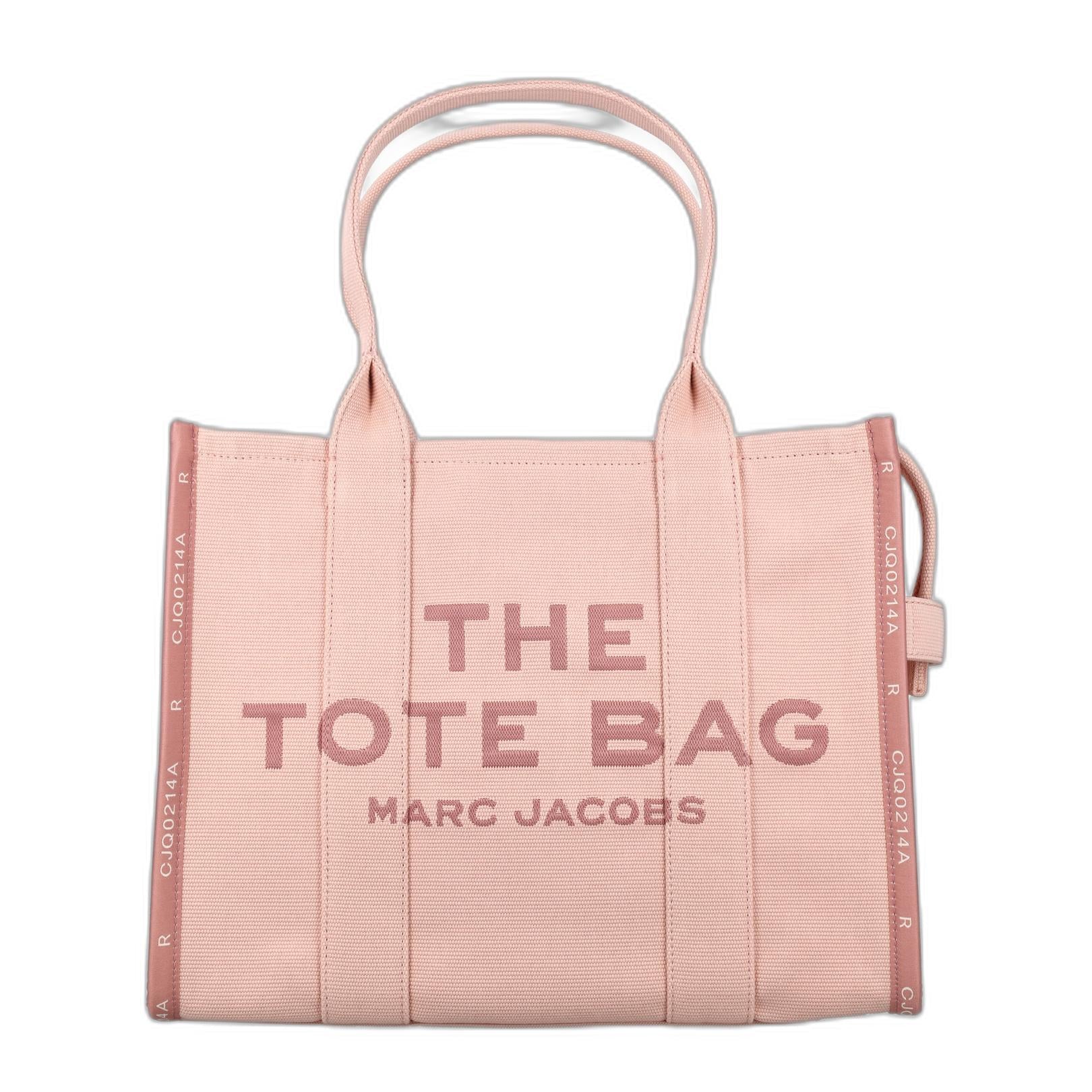 The Large Jacquard Tote In Pink - Image 1