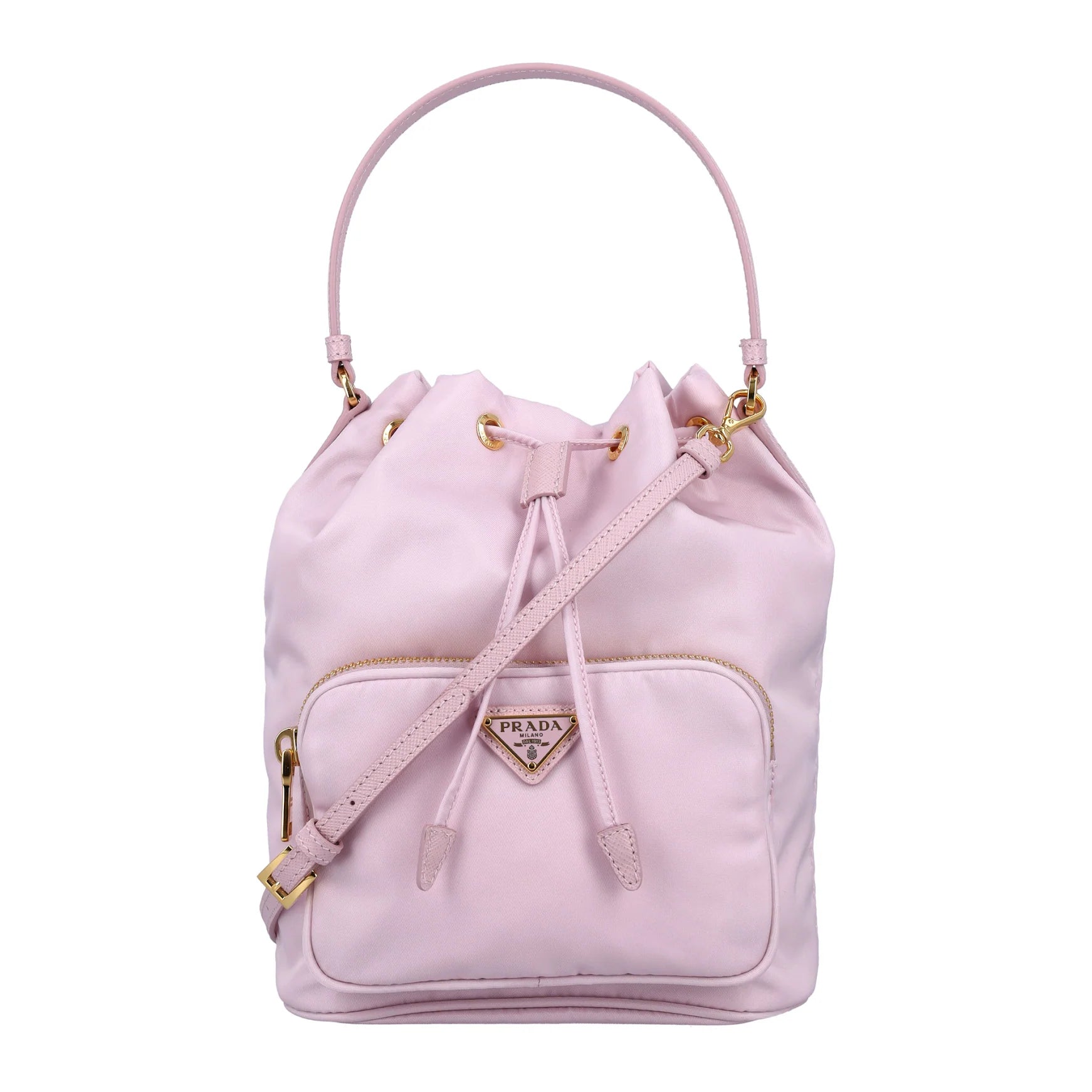 Bag in Re-nylon with Triangular Logo - Image 1