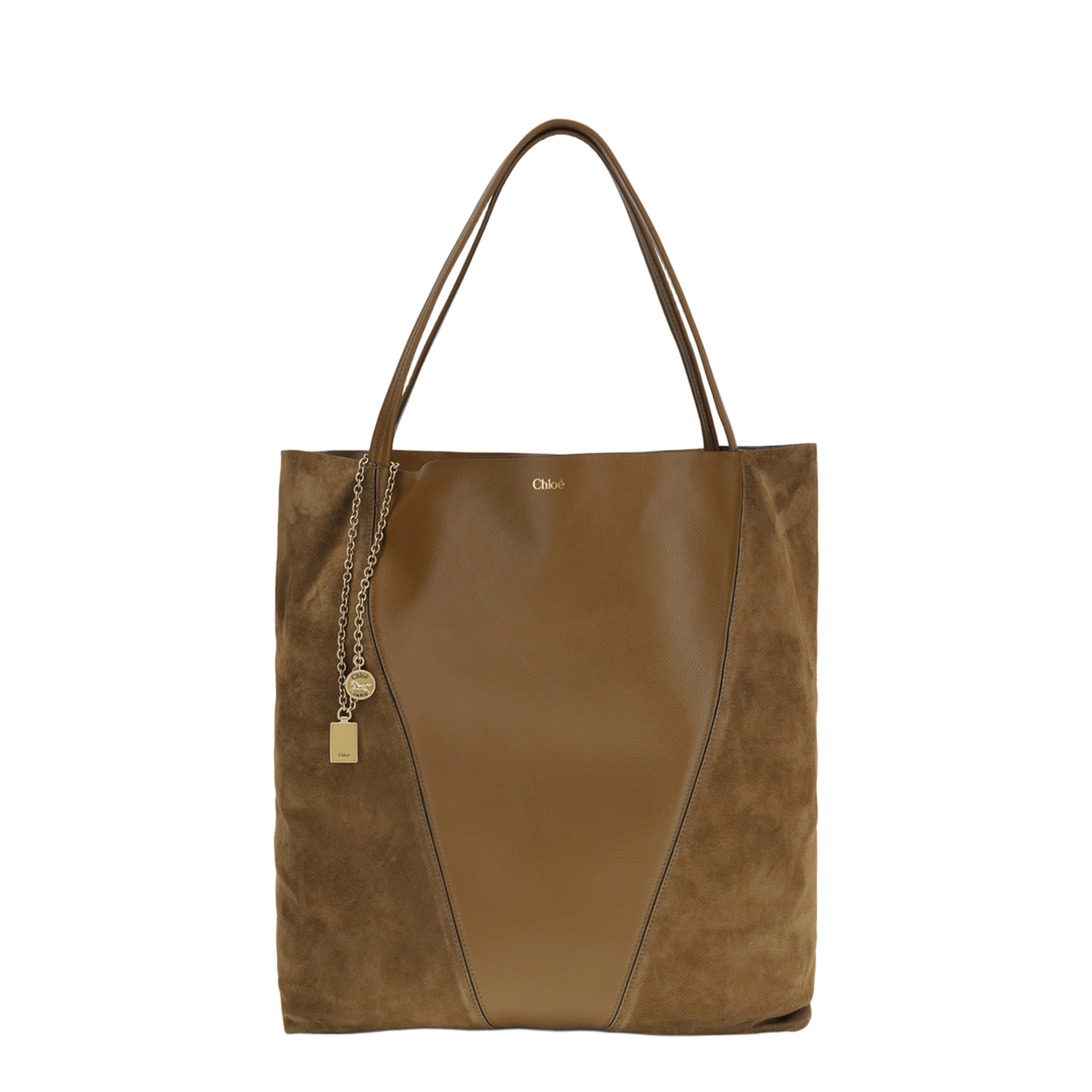 Spin Tote Bag in Grenadine Leather and Suede - Image 1