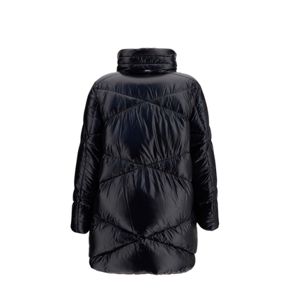 Quilted Drawstring Down Jacket - Image 2
