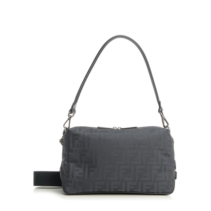 Squared FF Lui Medium Nylon Shoulder Bag - Dark Blue - Image 2