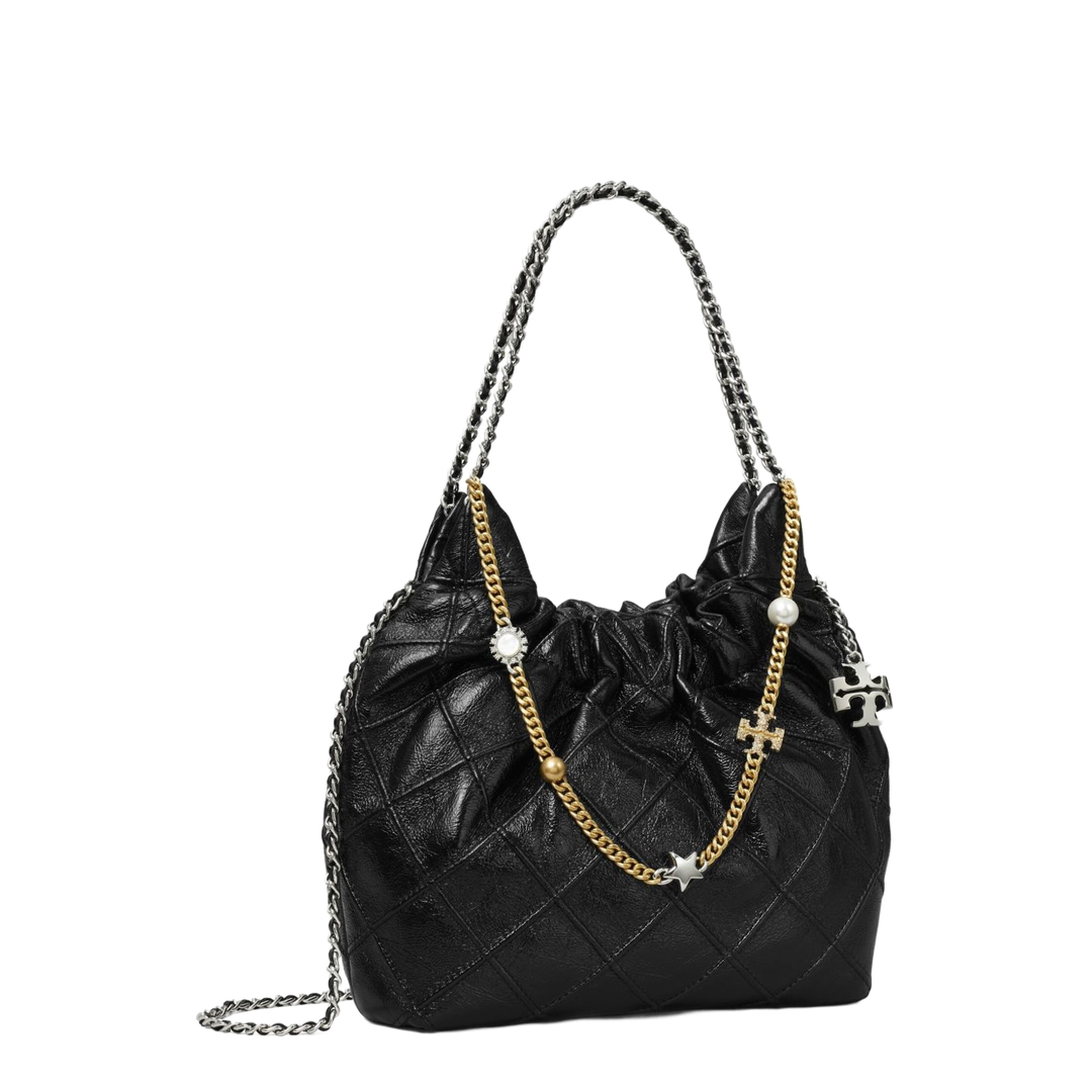 Fleming Mini Leather Hobo Bag - Image 1