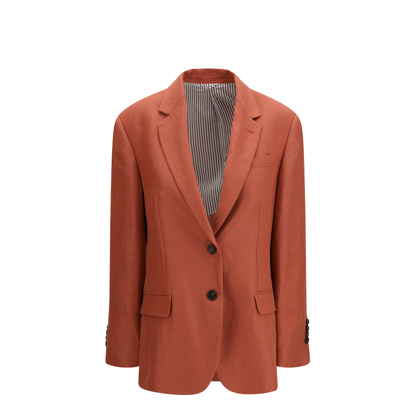 Single-breasted Linen Blazer - Image 1