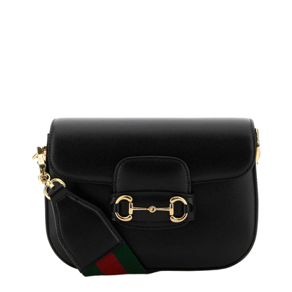 Horsebit 1955 Leather Shoulder Bag - Black - Image 1