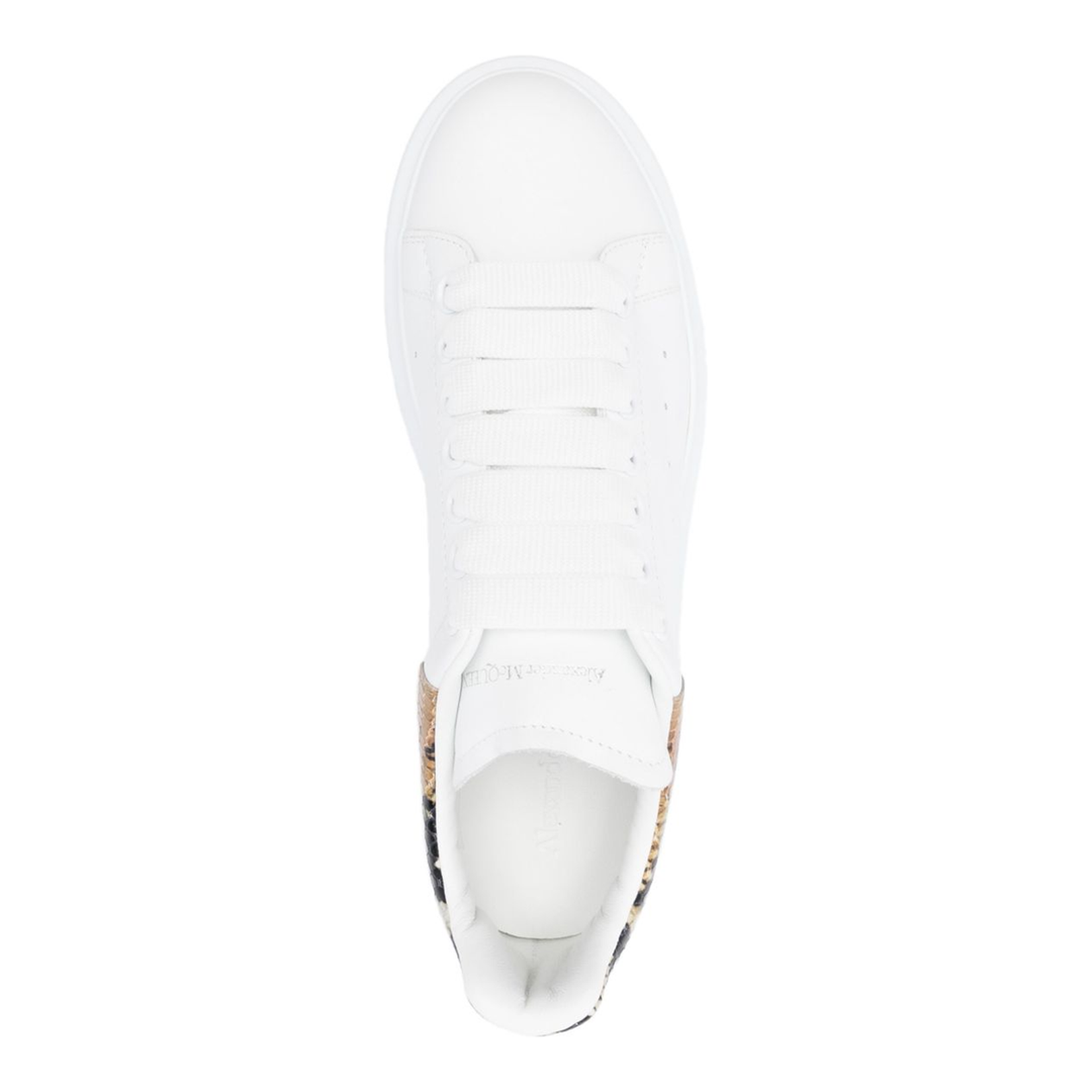Oversized Sneaker in White/Natural - Image 3