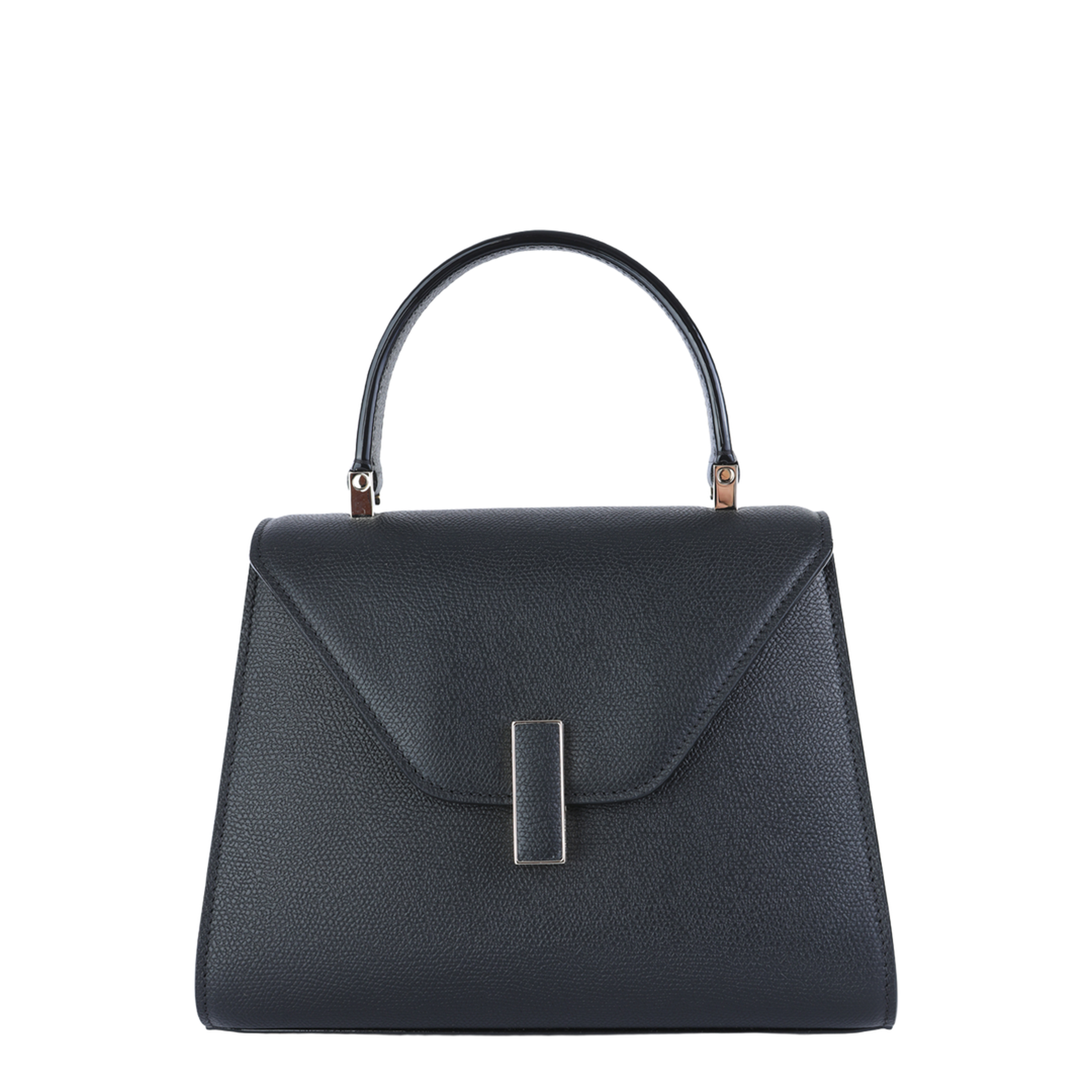 Iside Mini Millepunte Calf Leather Top Handle Bag - Black - Image 1