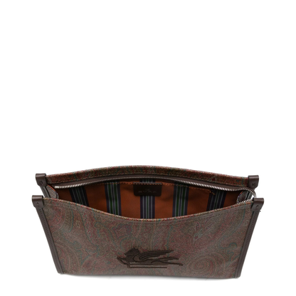 Medium Calf Leather Clutch - Black - Image 5