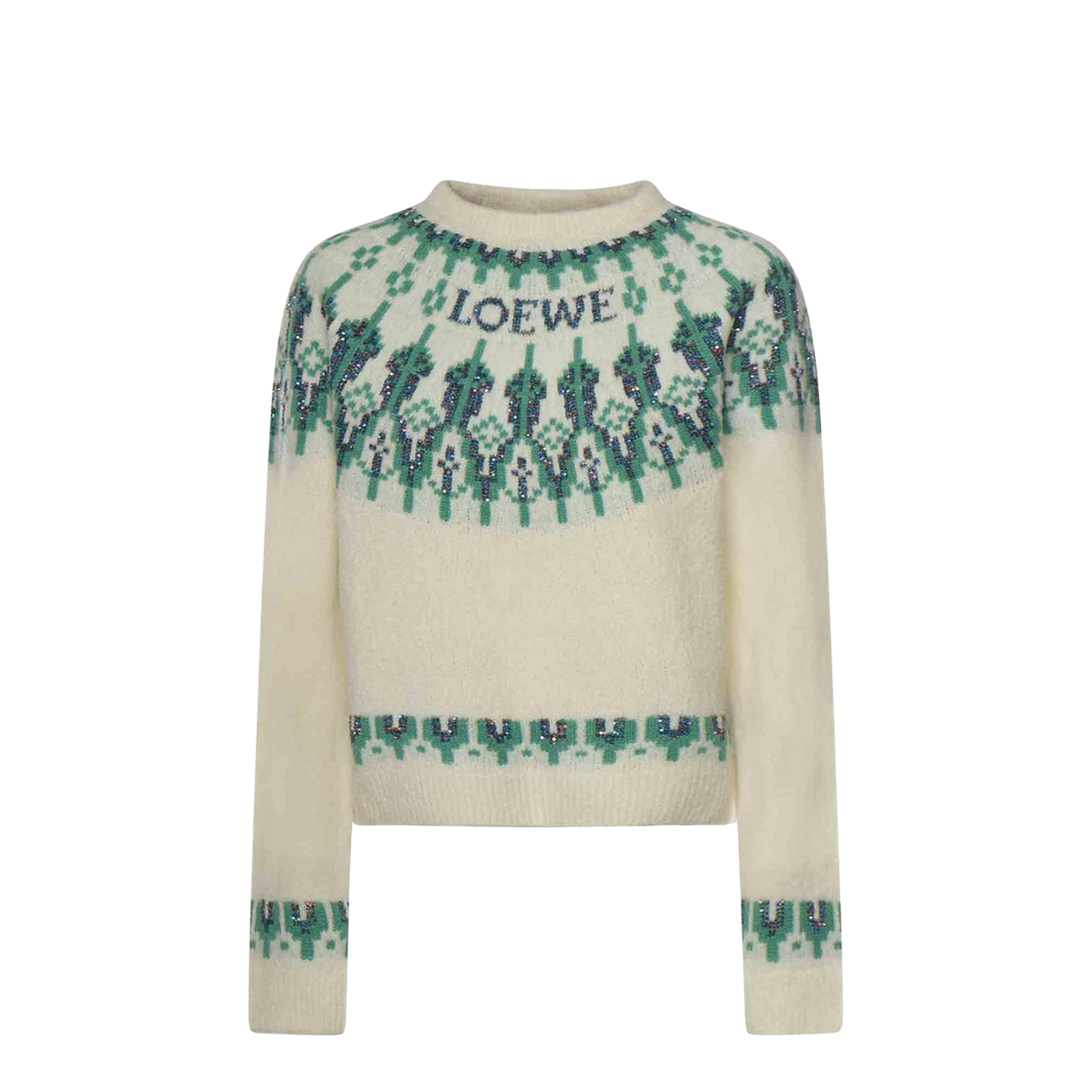 Wool Blend Crewneck Sweater - Image 1