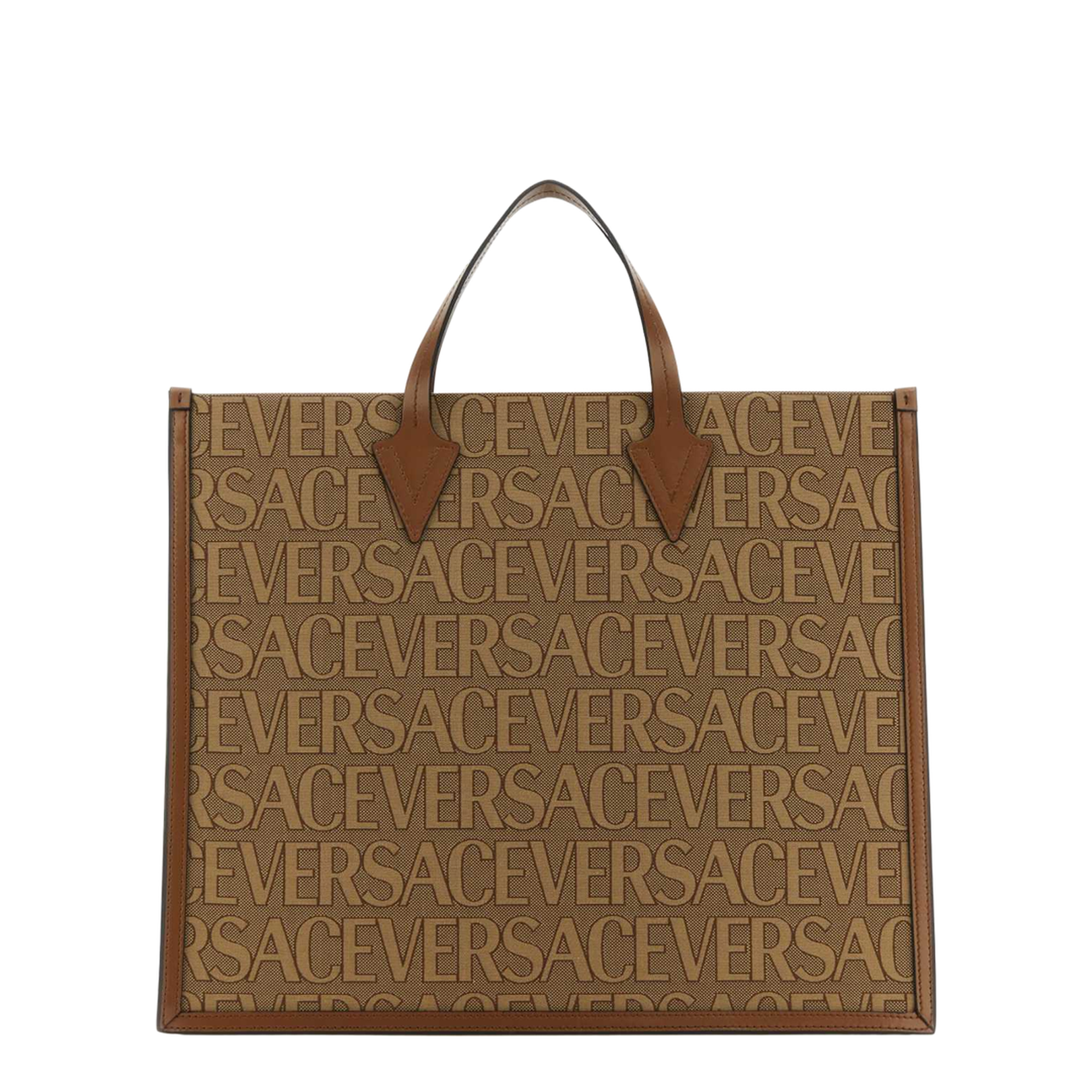 Embroidered canvas  Allover shopping bag - Image 1