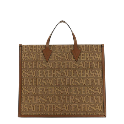 Embroidered canvas  Allover shopping bag - Image 1