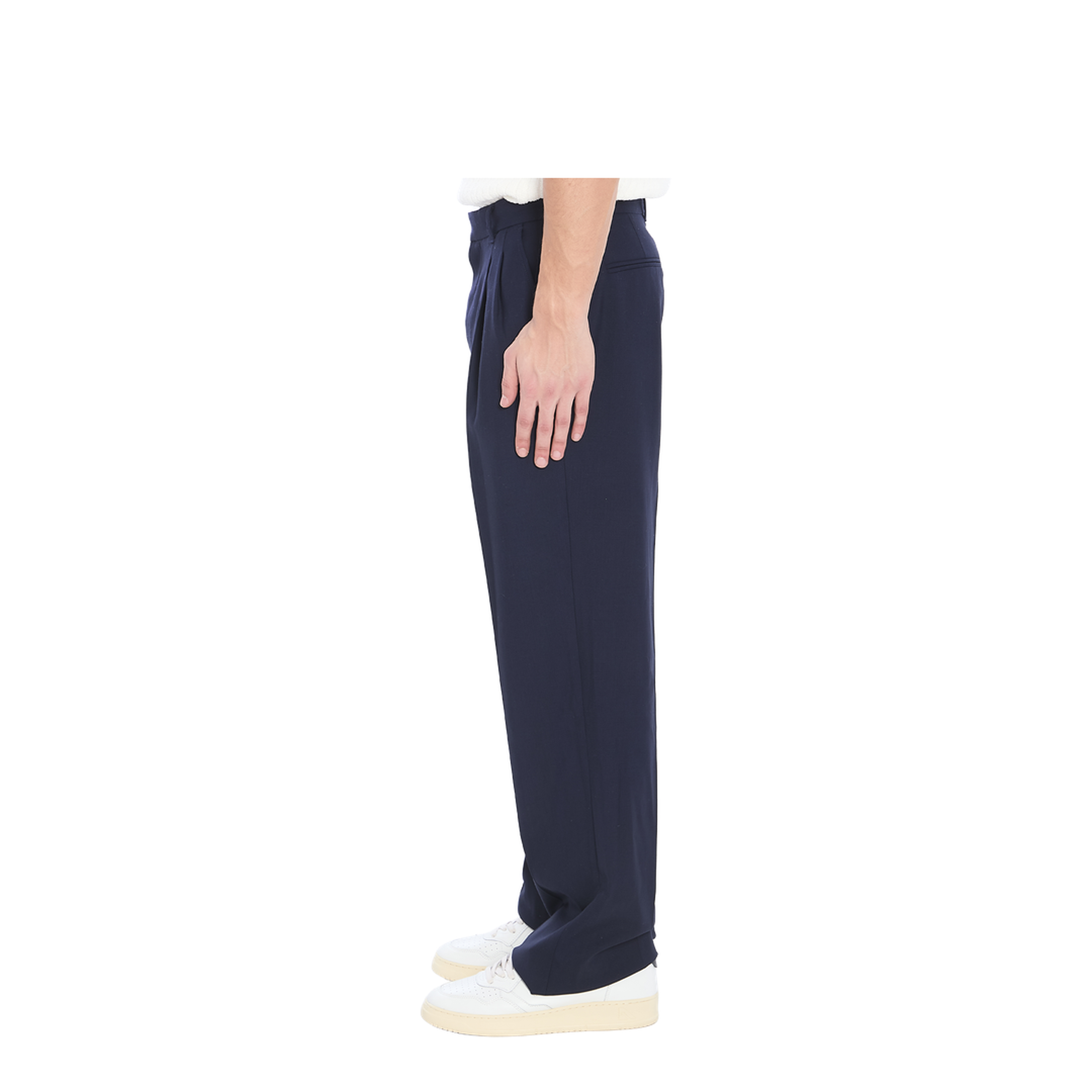 Tailored Trousers with Front Pleats - Image 3