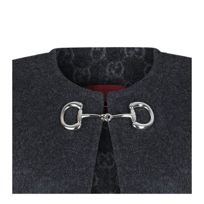 Wool and Silk Cape with Clamp - Image 6