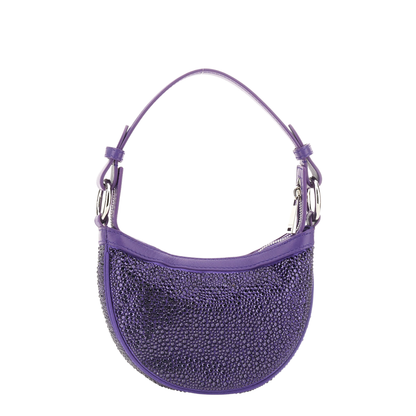 Mini Hobo Bag with Crystals - Image 2