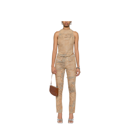 Slim Jeans In Beige - Image 4