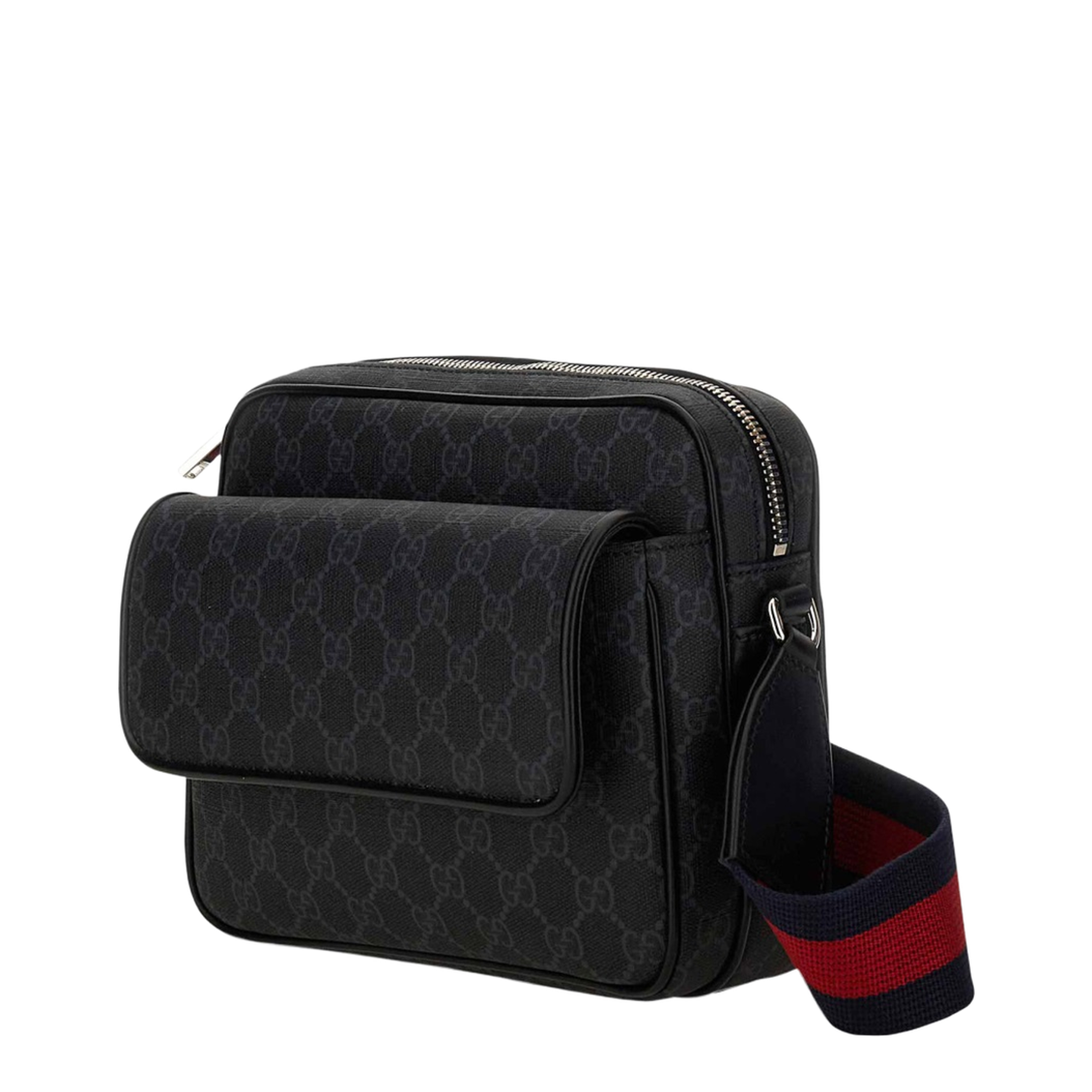 GG Black Small Leather Crossbody Bags - Black - Image 5