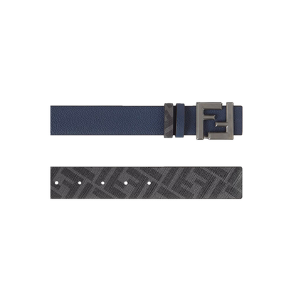 Squared FF Belt Leather Blue - Image 3