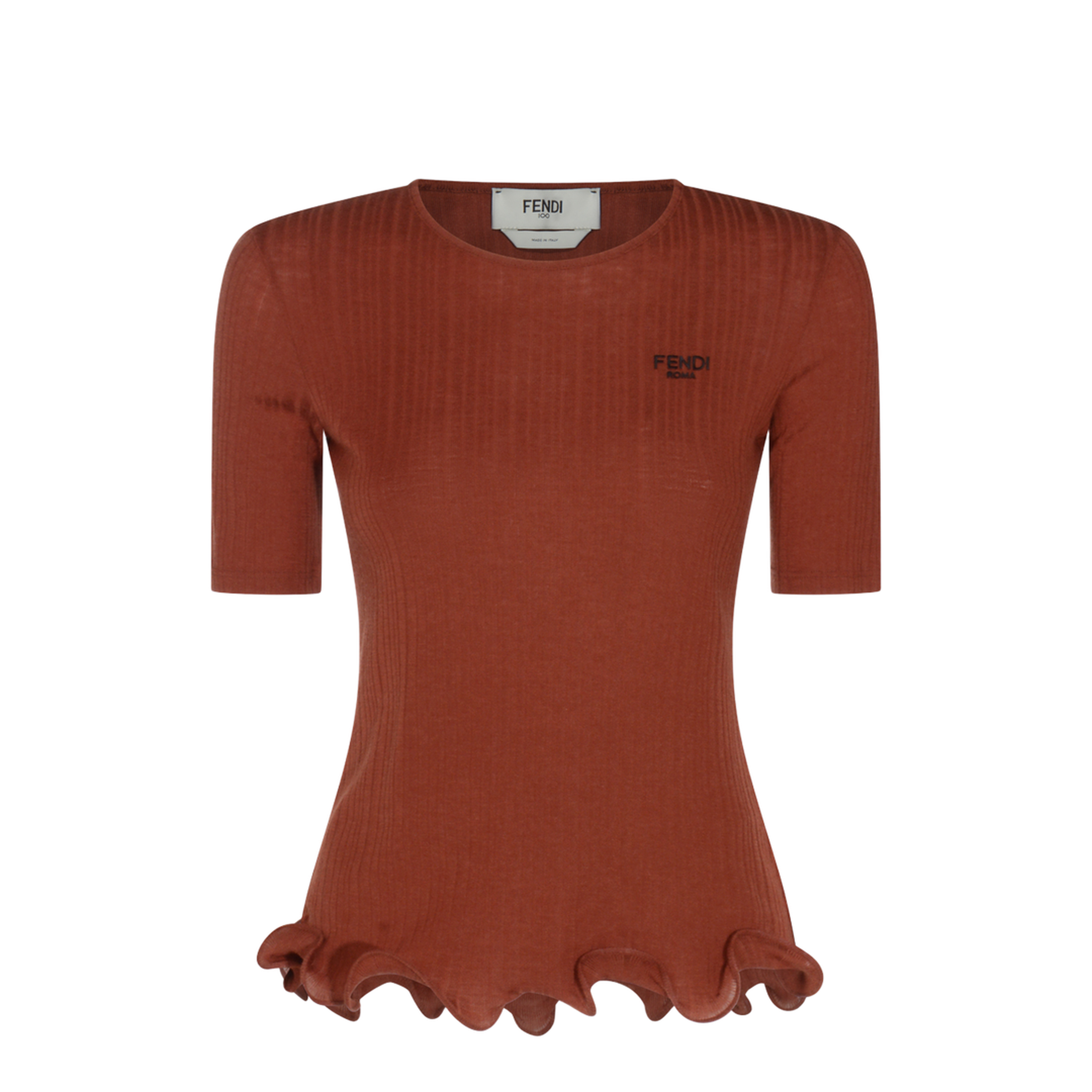 Wool Short Sleeved Virgin Top - Image 2