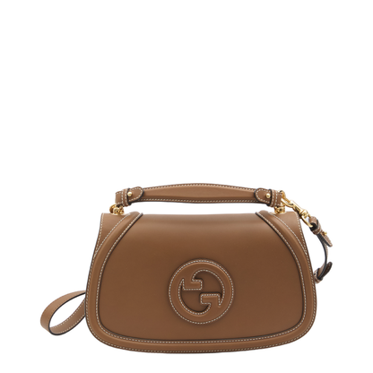 Blondie Large Leather Top Handle Bag - Tan - Image 2